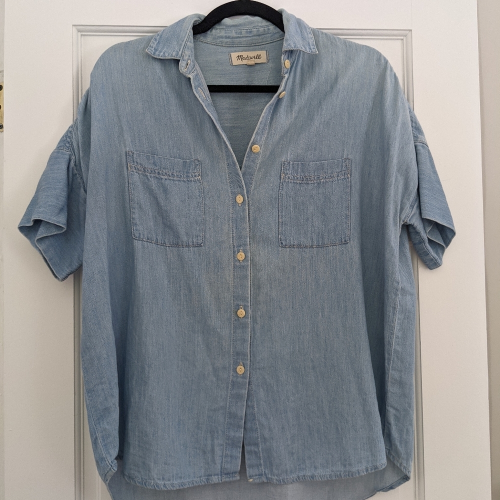 Madewell denim button down XS